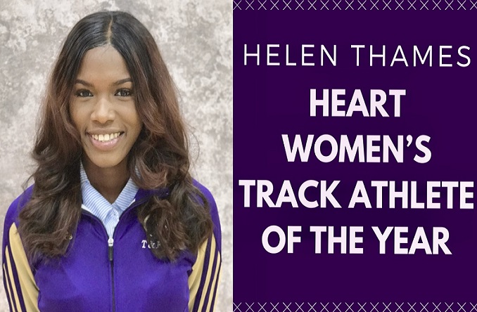 T&F: Thames voted Heart Women's Track Athlete of the Year