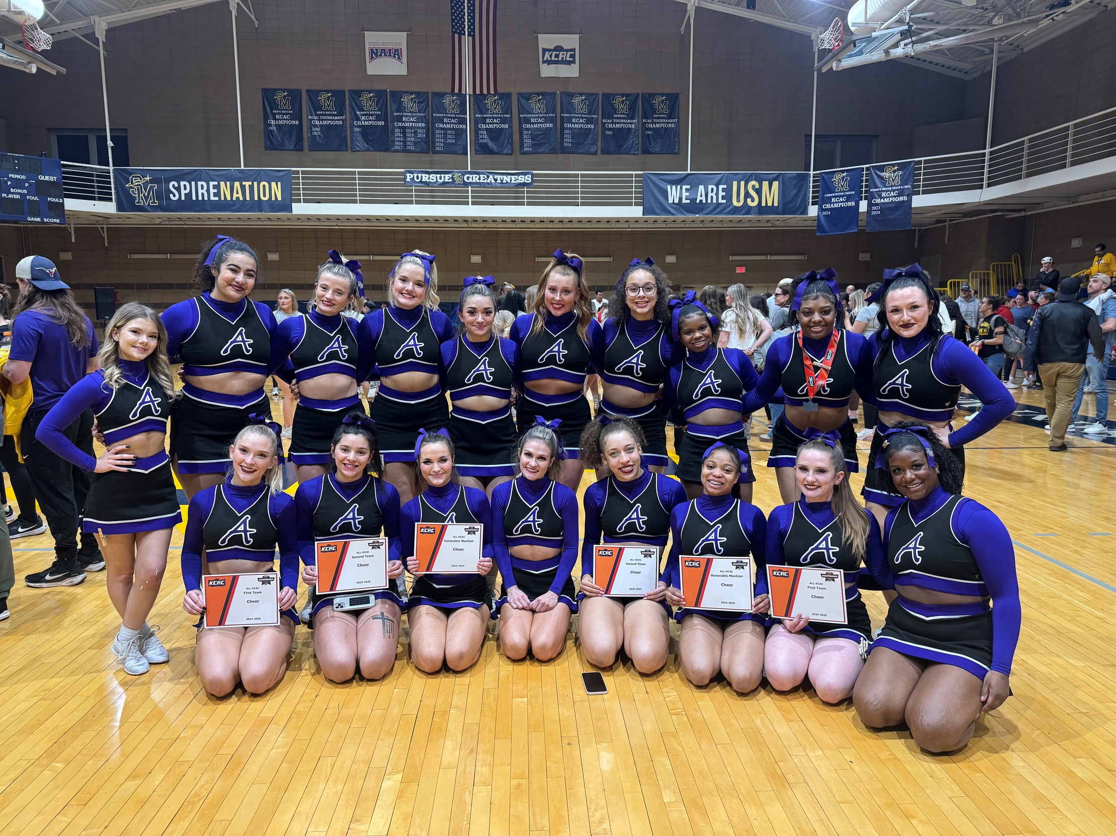 CHEER PLACES THIRD AT KCAC CHAMPIONSHIPS