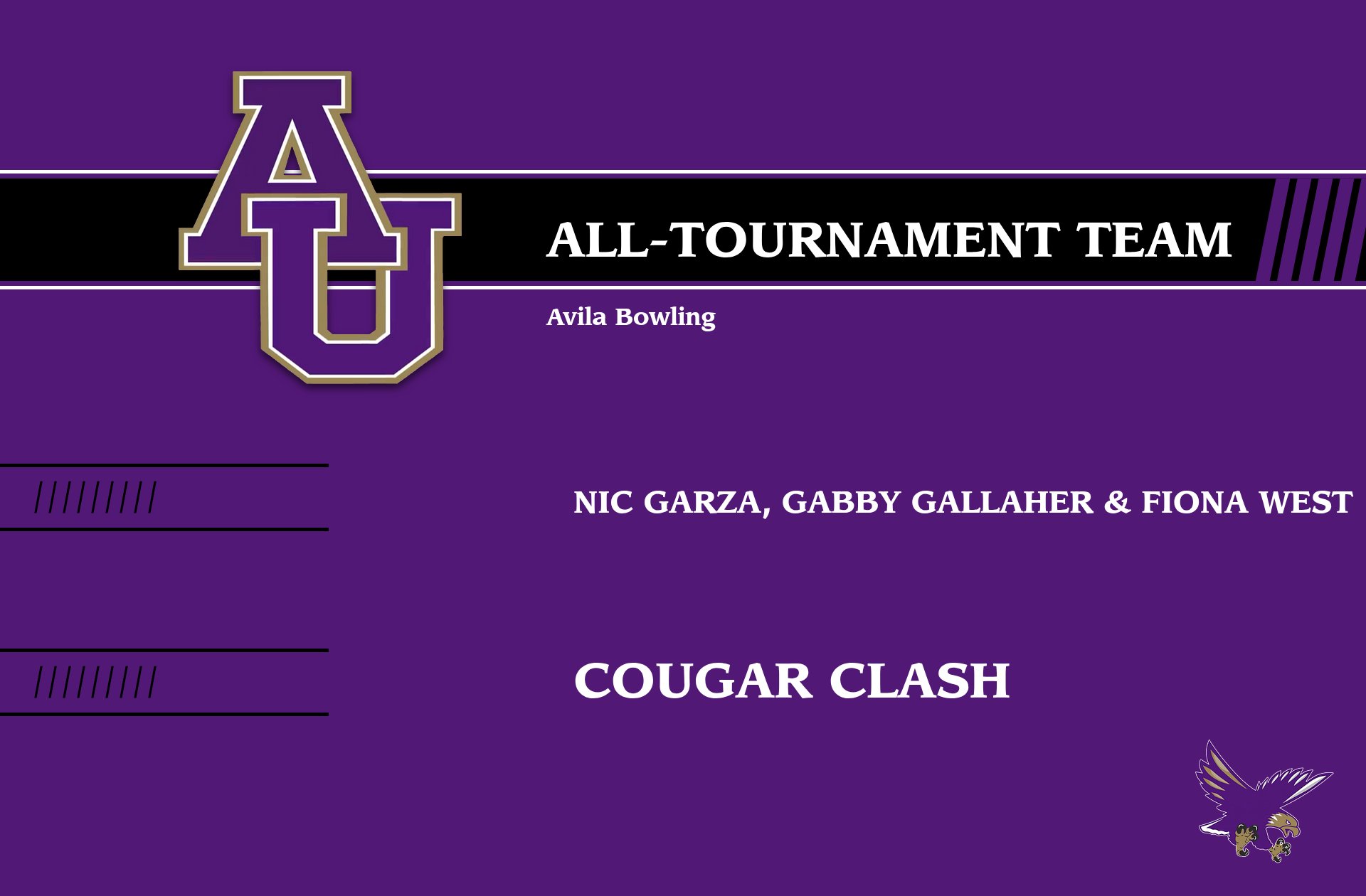 BOWLING HAS HUGE WEEKEND AT COUGAR CLASH
